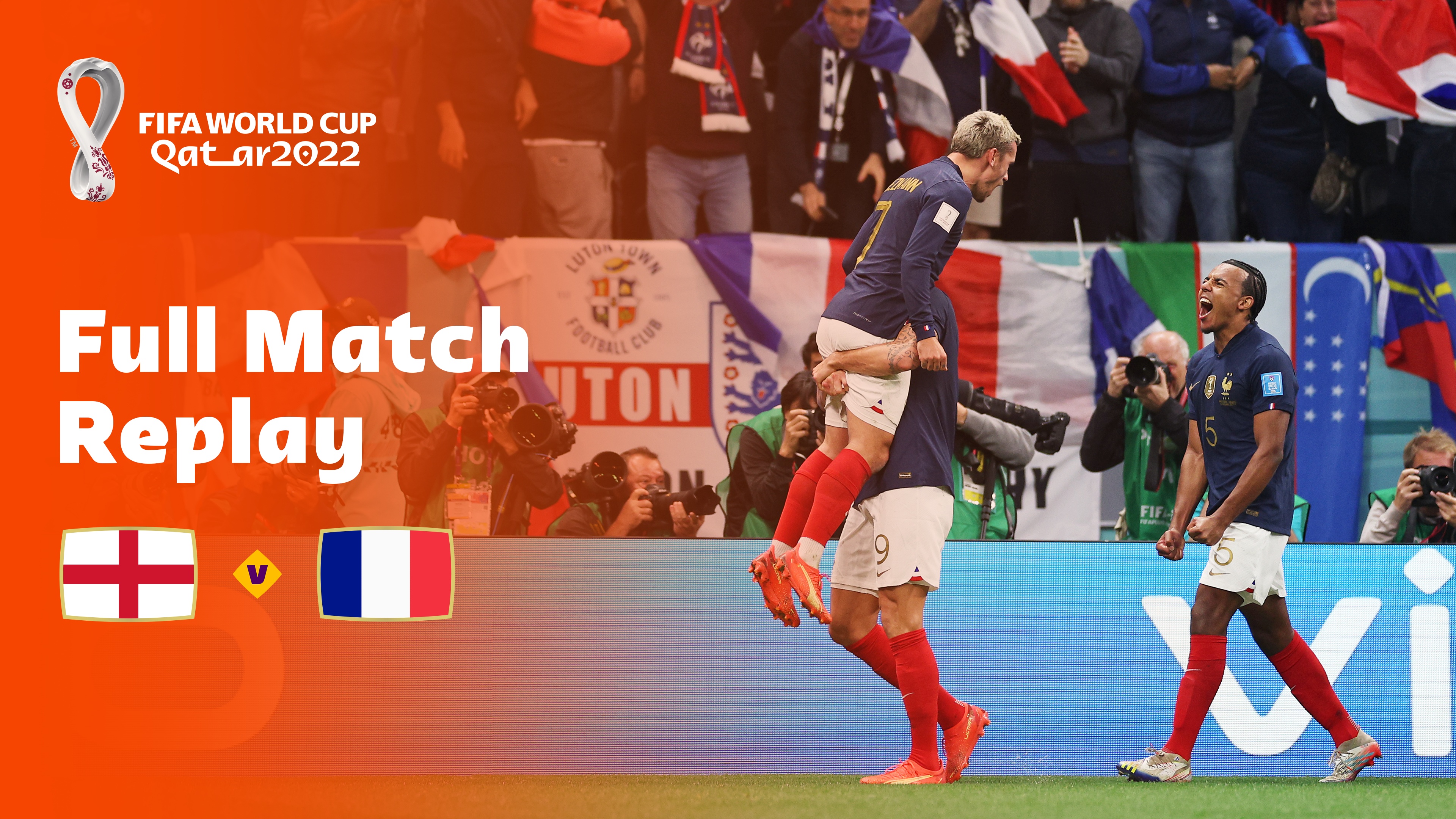 Angleterre - France, Quarts de finale, Coupe du Monde de la FIFA, Qatar  2022™, Replay